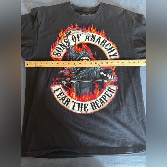 Sons Of Anarchy Men’s T Shirt Size XL Black Graphic Print Short Sleeve Cotton - Picture 5 of 6